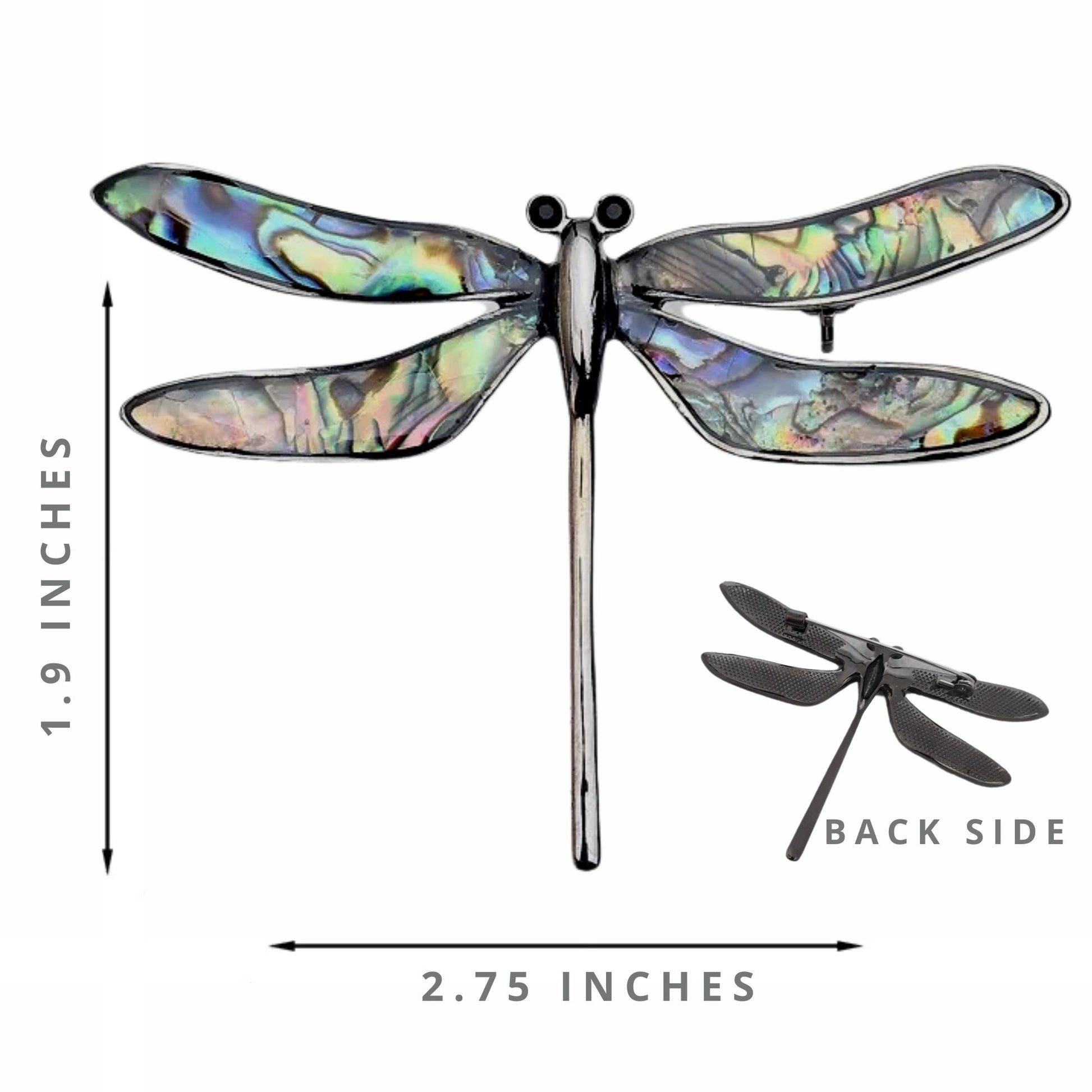 Fancy Brooch - Vintage Style Shell Oil Enamel Dragonfly Brooch