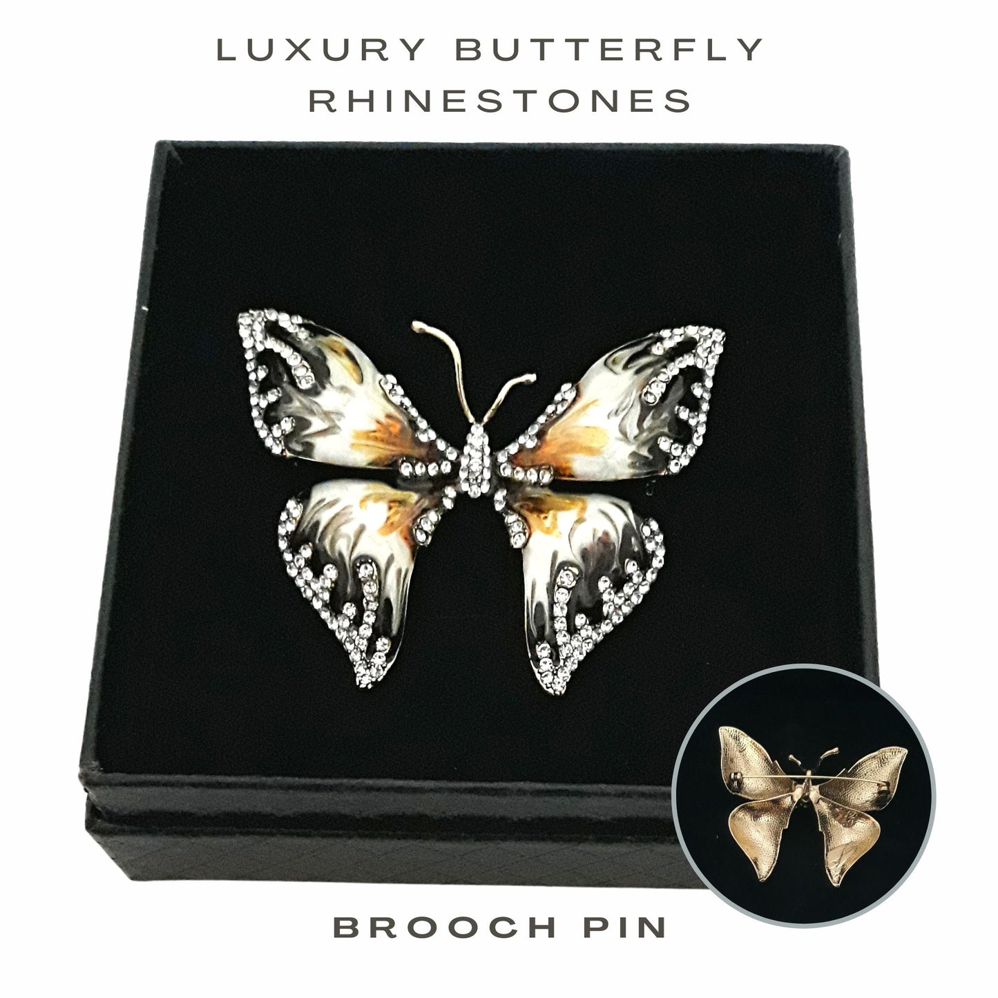 Fancy Brooch - Stunning Butterfly Rhinestones Brooch Pin