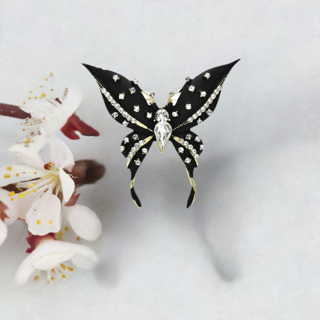 Fancy Brooch - elegant butterfly rhinestones luxury brooch pin