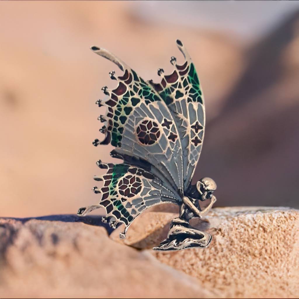 Gifthub Jewelry - Large wing vintage style fantasy fairy brooch pin