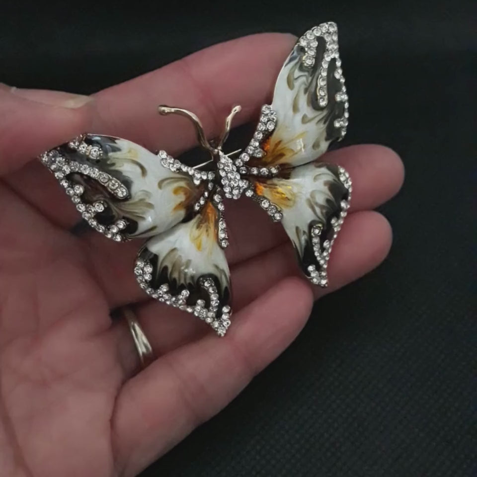 Fancy Brooch - Stunning Butterfly Rhinestones Brooch Pin