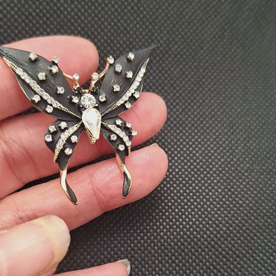 Fancy Brooch - elegant butterfly rhinestones luxury brooch pin